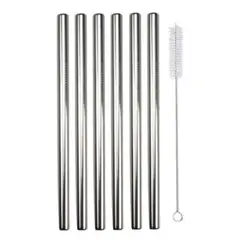 GENERICO - 6 Bombilla Reutilizable Bombilla Reutilizar + 1 Cepillo.