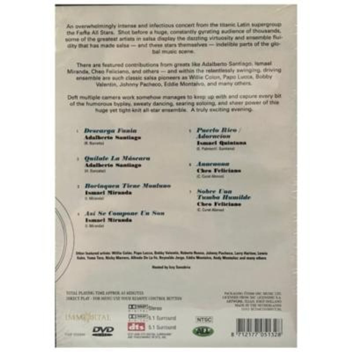 HITWAY MUSIC - FANIA ALL STARS - CALI CONCERT VOL1 - DVD HITWAY MUSIC