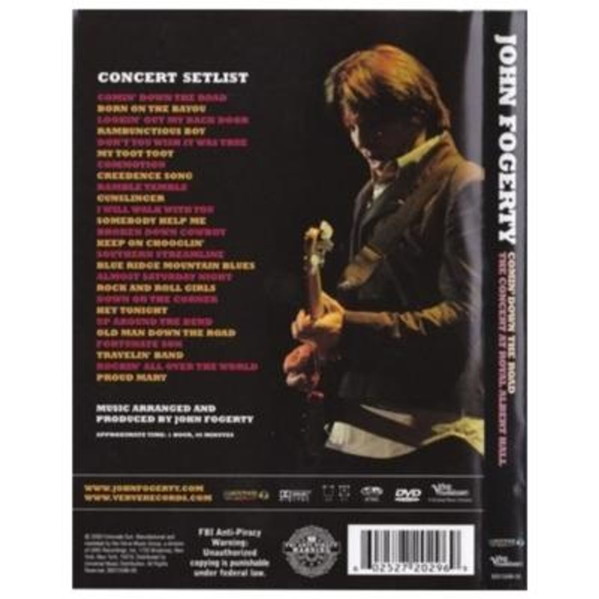 HITWAY MUSIC - JOHN FOGERTY - THE CONCERT AT ROYAL ALBERT HALL - DVD HITWAY MUSIC