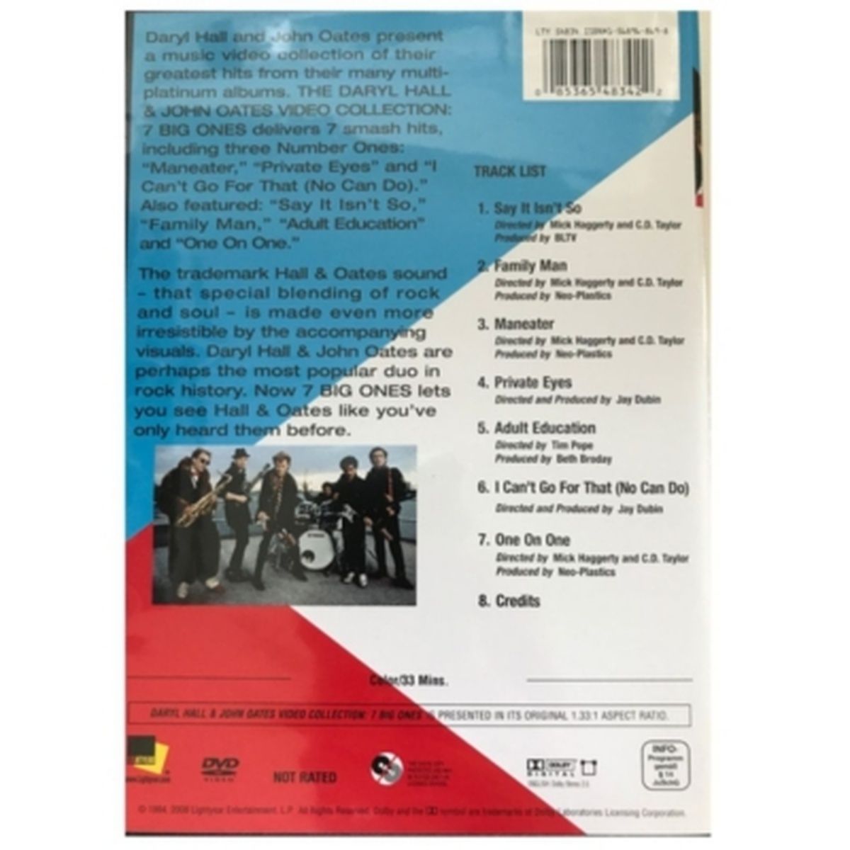 HITWAY MUSIC - DARYL HALL & JOHN OATES - VIDEO COLLECTION 7 BIG ONES - DVD HITWAY MUSIC