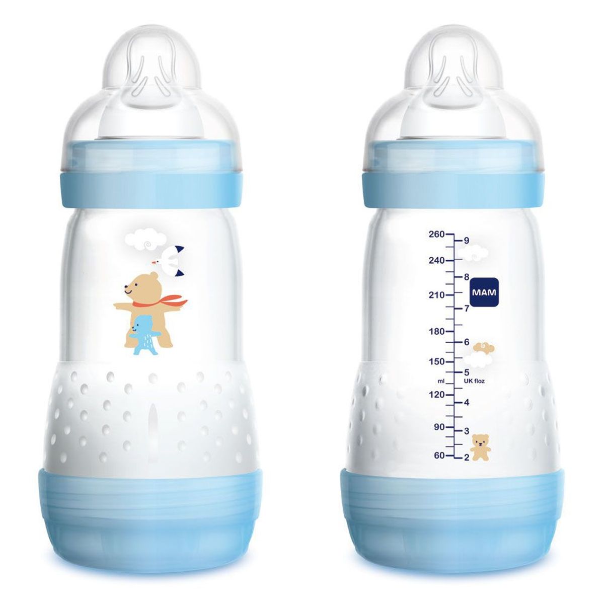 MAM - Mamadera MAM 2 Meses+ Easy Start Anti-Colic 260ml Azul