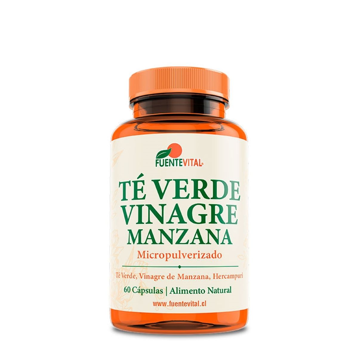 FUENTEVITAL - Te Verde + Vinagre de Manzana Fv 3 Frascos. Adelgazante