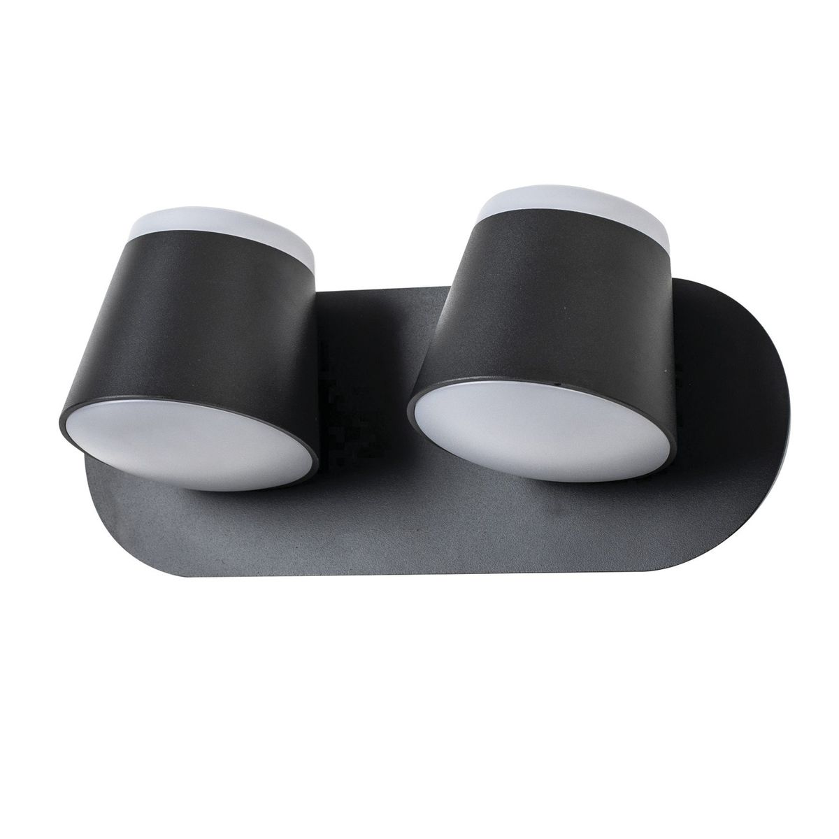 HB LEDS - Apliqué Elegante Doble Decorativo LED Movible 10W Negro