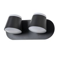 Apliqué Elegante Doble Decorativo LED Movible 10W Negro