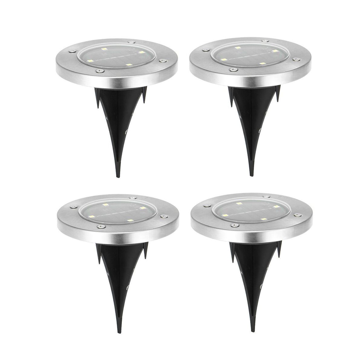 HB LEDS - PACK DE 4 ESTACAS SOLARES LED DE JARDÍN