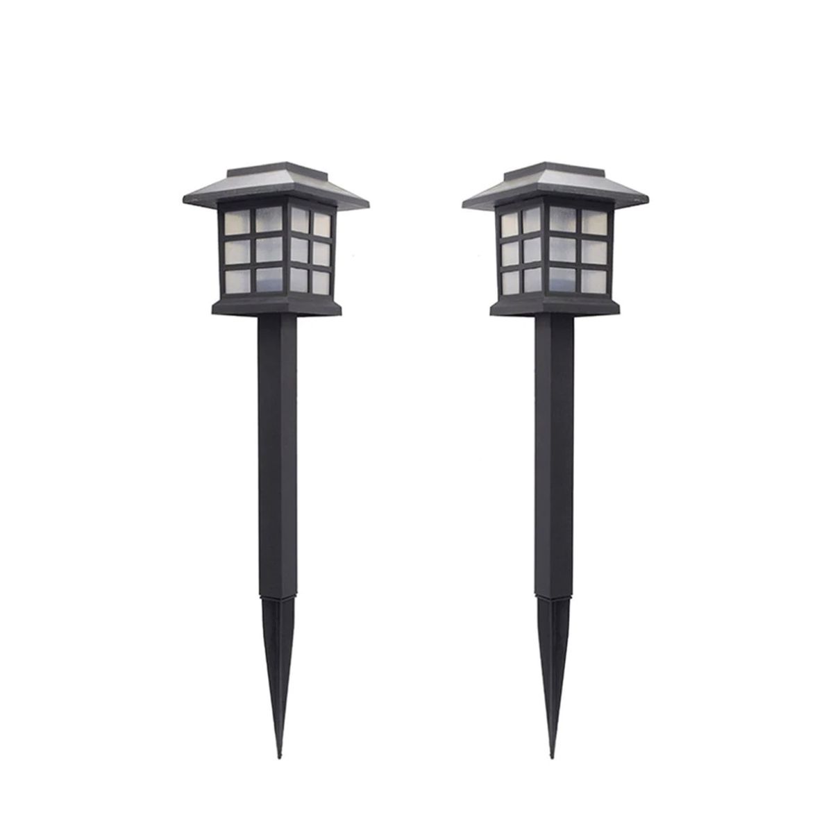 HB LEDS - PACK 2 FAROL ESTACA CARGA SOLAR ESPECIAL JARDÍN