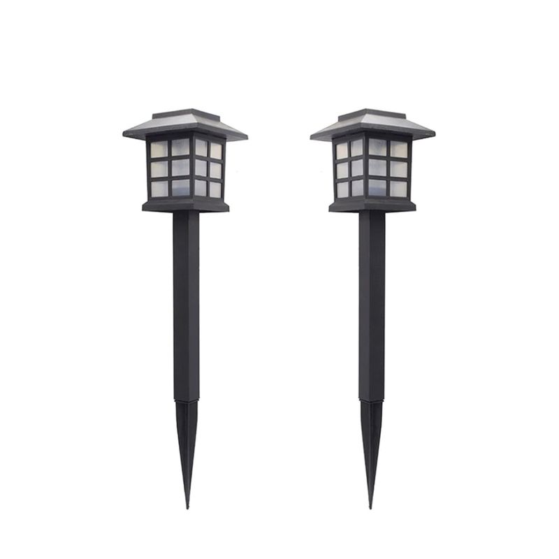 HB LEDS - PACK 2 FAROL ESTACA CARGA SOLAR ESPECIAL JARDÍN