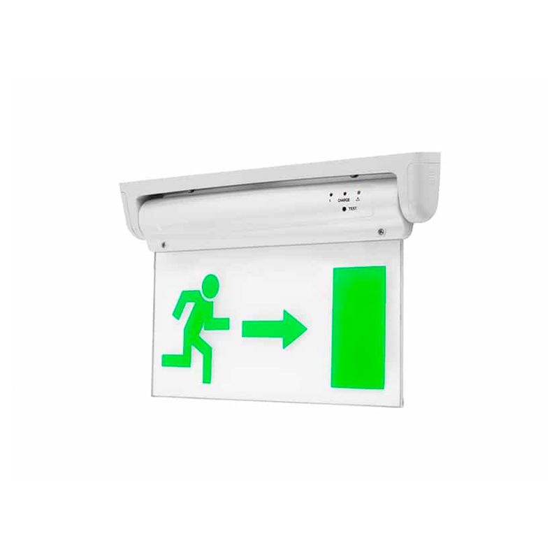 WANT - Luz LED De Emergencia Pro Con Letrero Salida Con Certificacion SEC