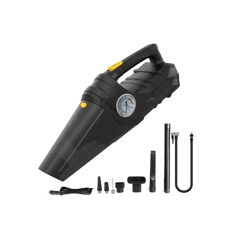 GENERICO - Aspiradora Automóvil 12v 100w Compresor Inflador Led 4 En 1