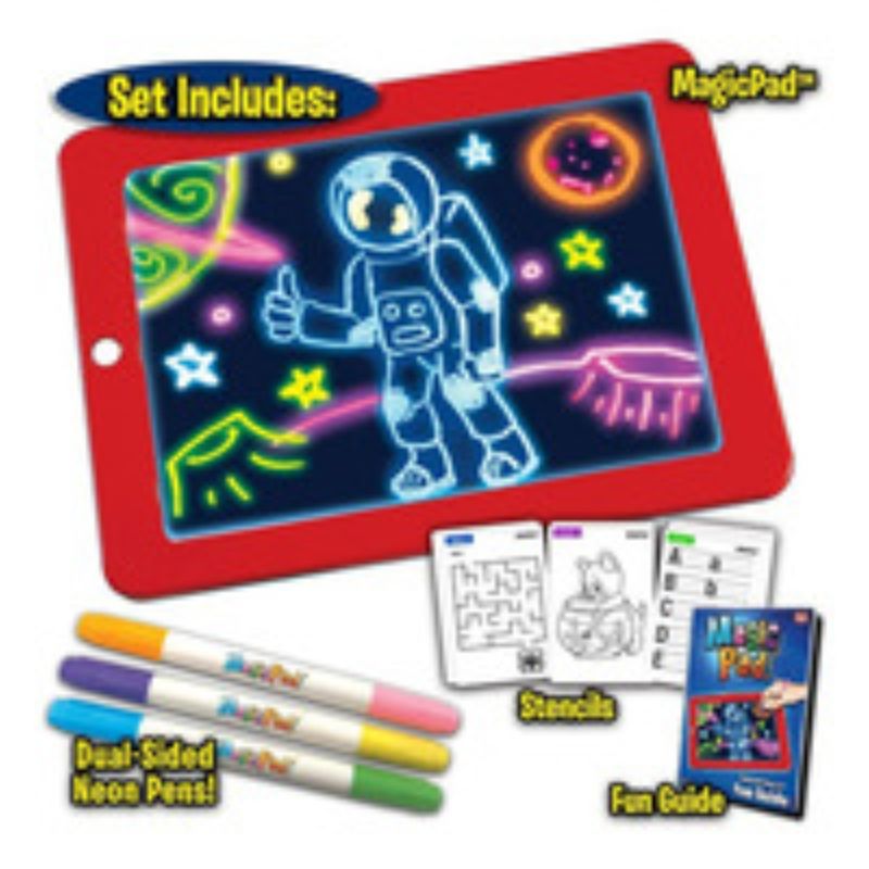 GENERICO - Pizarra De Dibujo Mágico Luz Led Plumones Niños
