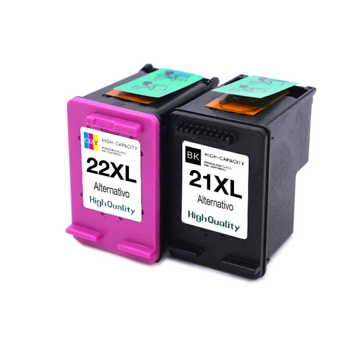 GENERICO - 2 Tintas 21xl Hp-22xl alternativos F380 D1460 F2180 23ml C/u Iva