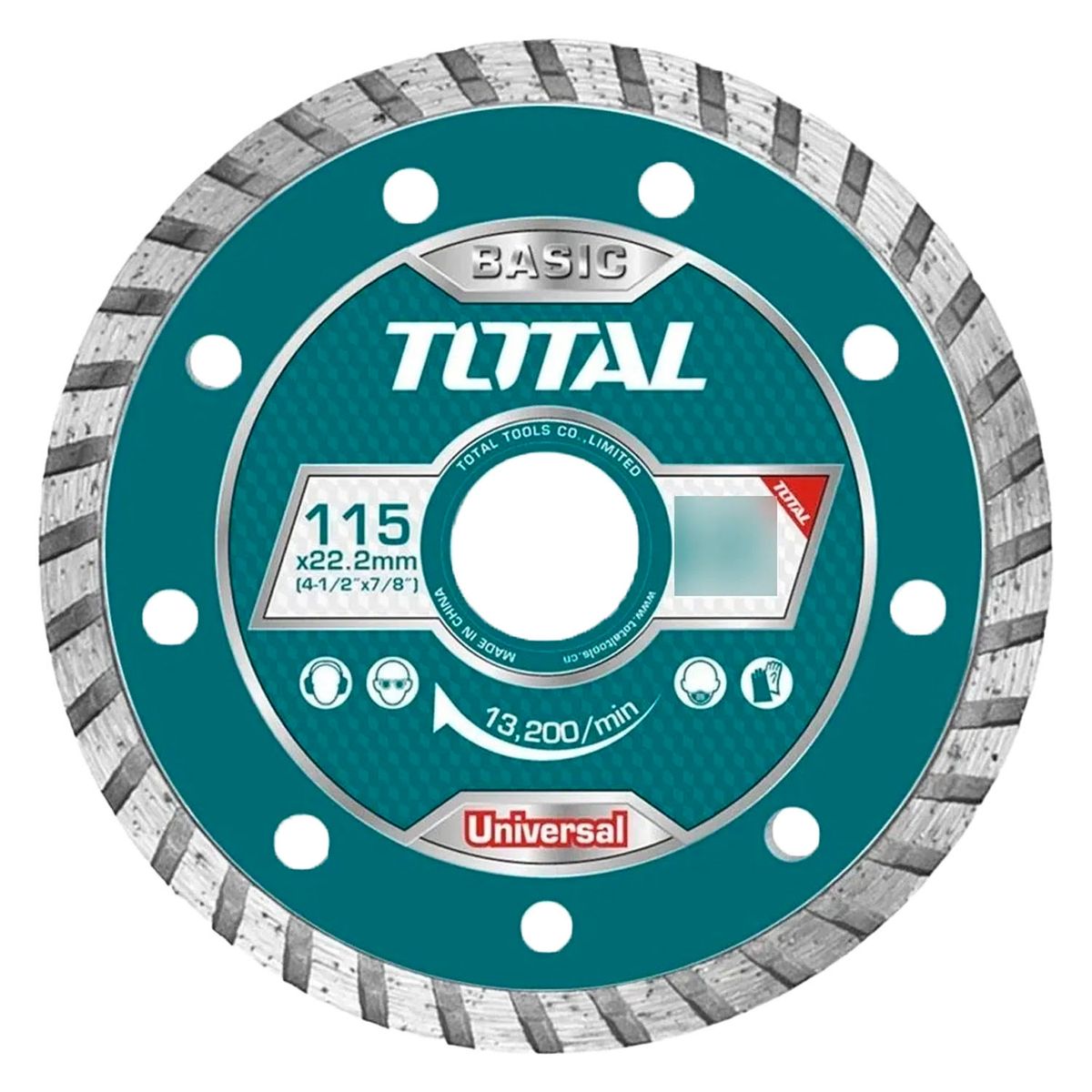 TOTAL TOOLS - Disco De Corte Diamantado Turbo 4 1/2 115mm
