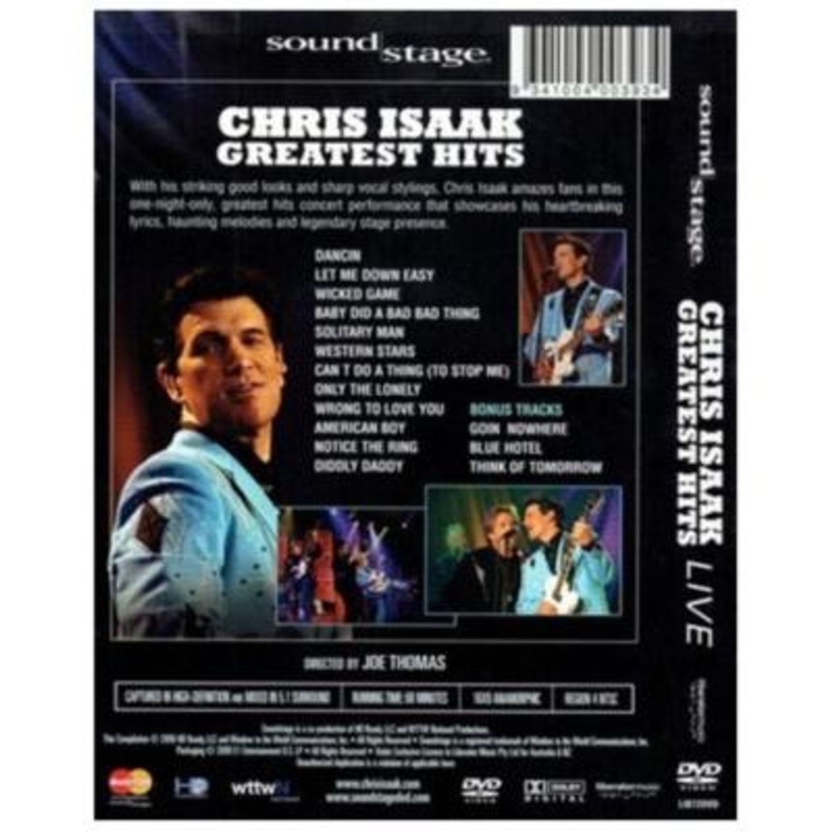 HITWAY MUSIC - CHRIS ISAAK - GREATEST HITS LIVE - DVD HITWAY MUSIC