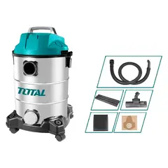 TOTAL TOOLS - Aspiradora 1300w 30lts Polvo Agua