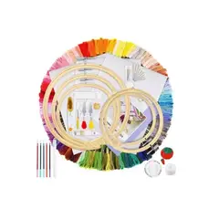 OFERTABKN - Set De Agujas Mágica Bordado Kit De Hilos De Bordar Bambu