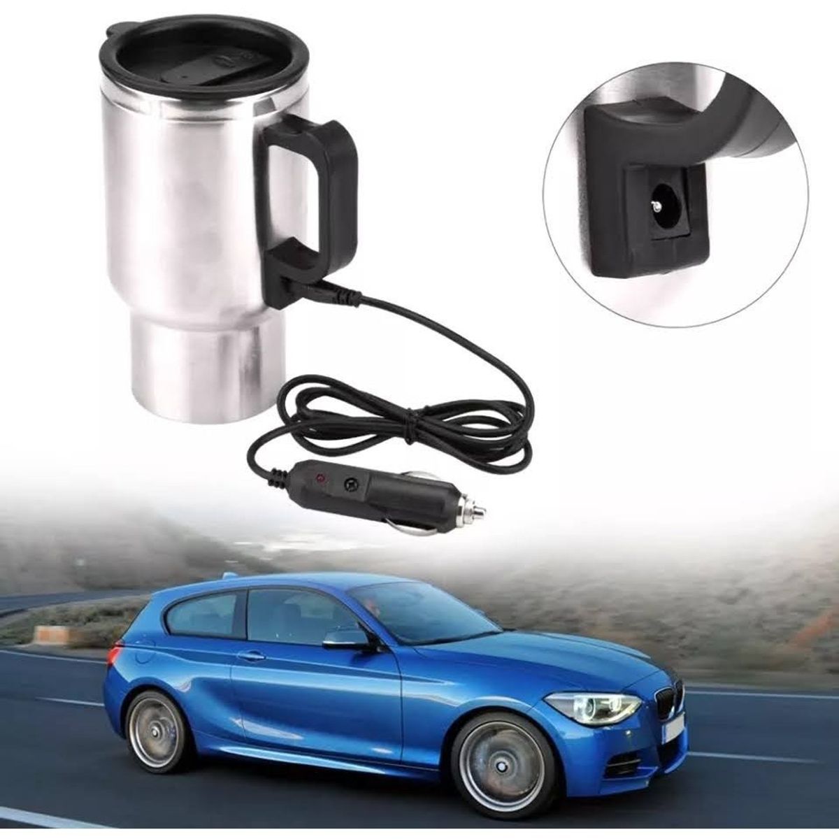 GENERICO - Vaso Tazon Termo Calentador Auto 12v Cafe Te