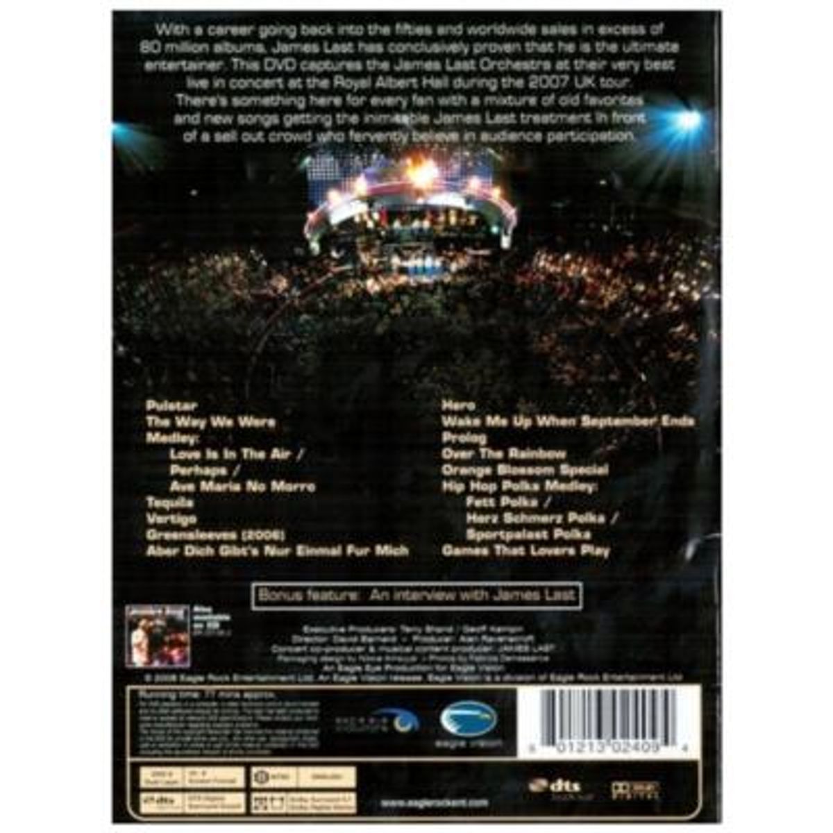 HITWAY MUSIC - JAMES LAST - LIVE AT THE ROYAL ALBERT HALL - DVD HITWAY MUSIC
