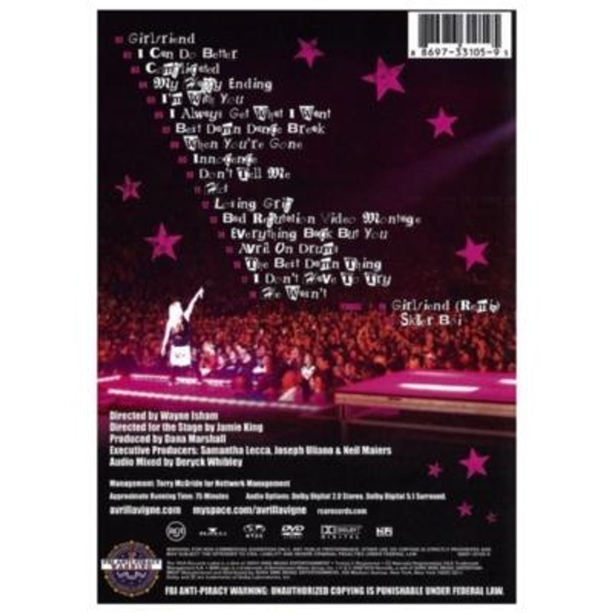 HITWAY MUSIC - AVRIL LAVIGNE - BEST DAMN TOUR LIVE IN CONCERT - DVD HITWAY MUSIC