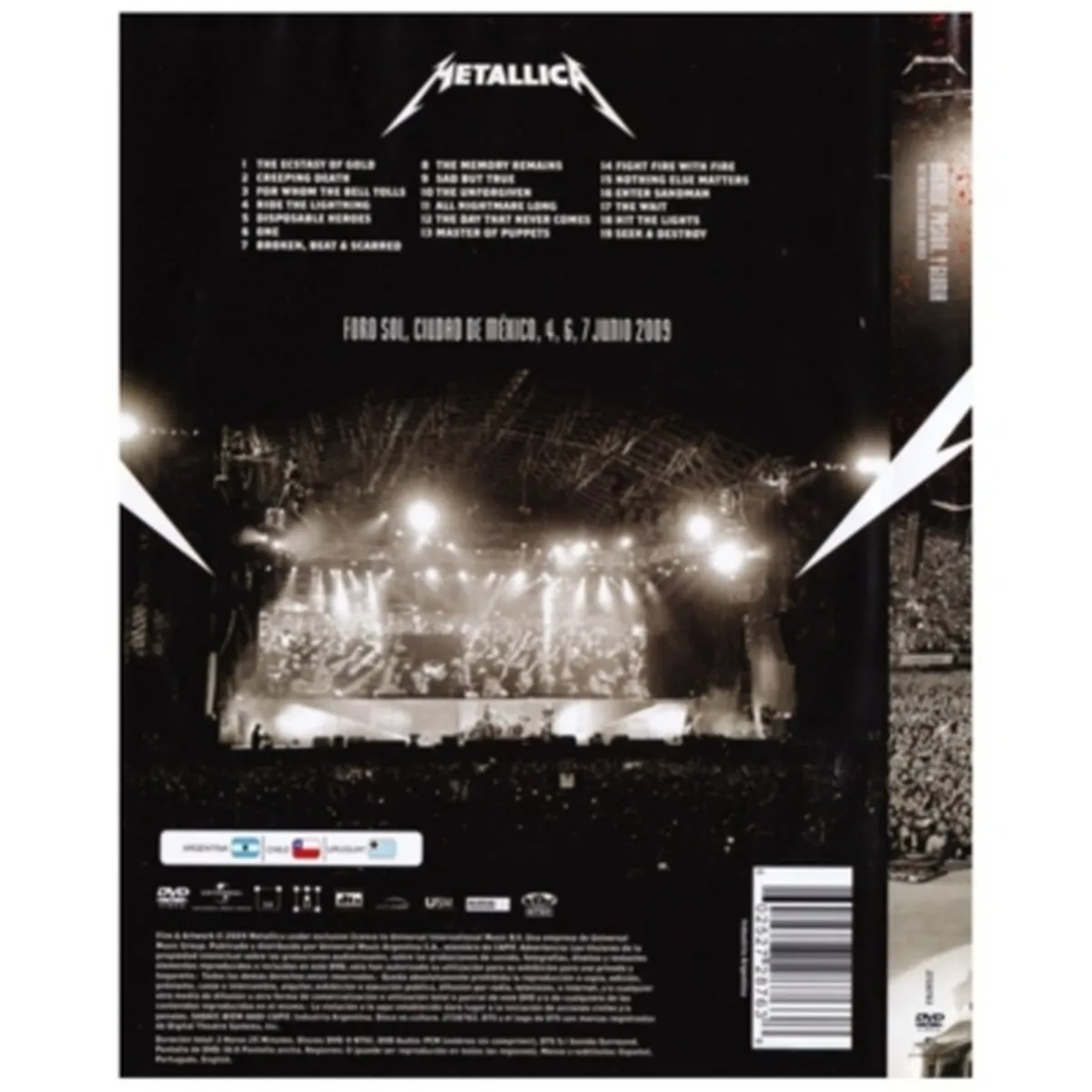 HITWAY MUSIC - METALLICA - ORGULLOPASION Y GLORIA - DVD HITWAY MUSIC