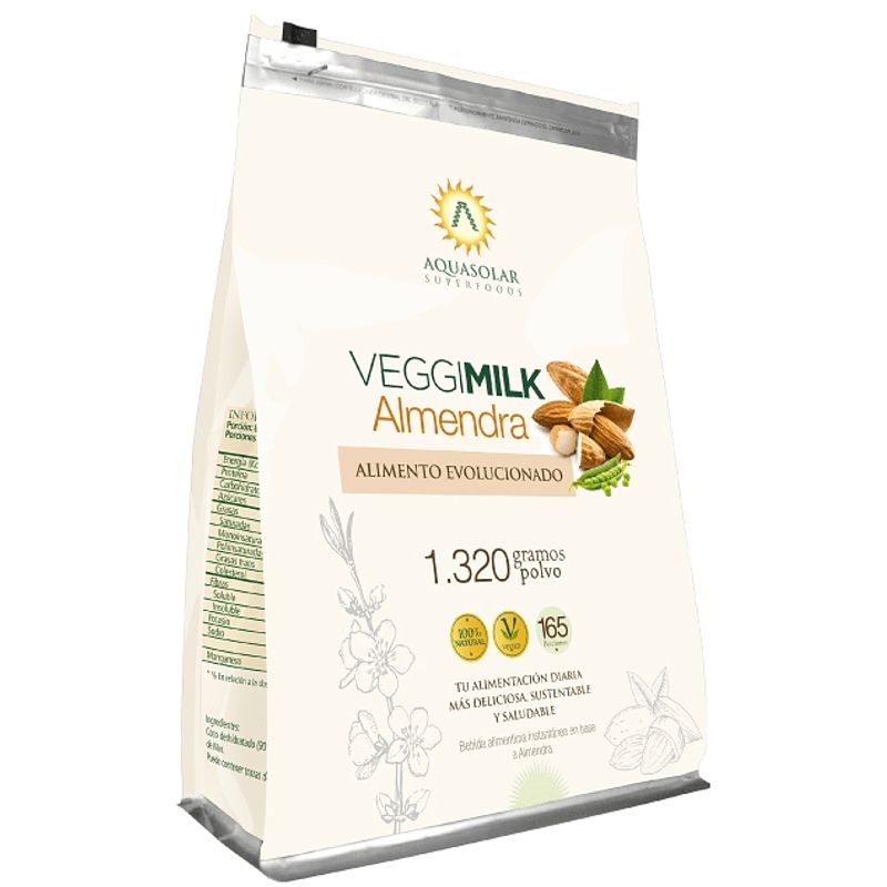 AQUASOLAR - Veggimilk Almendras 1.320 Grs