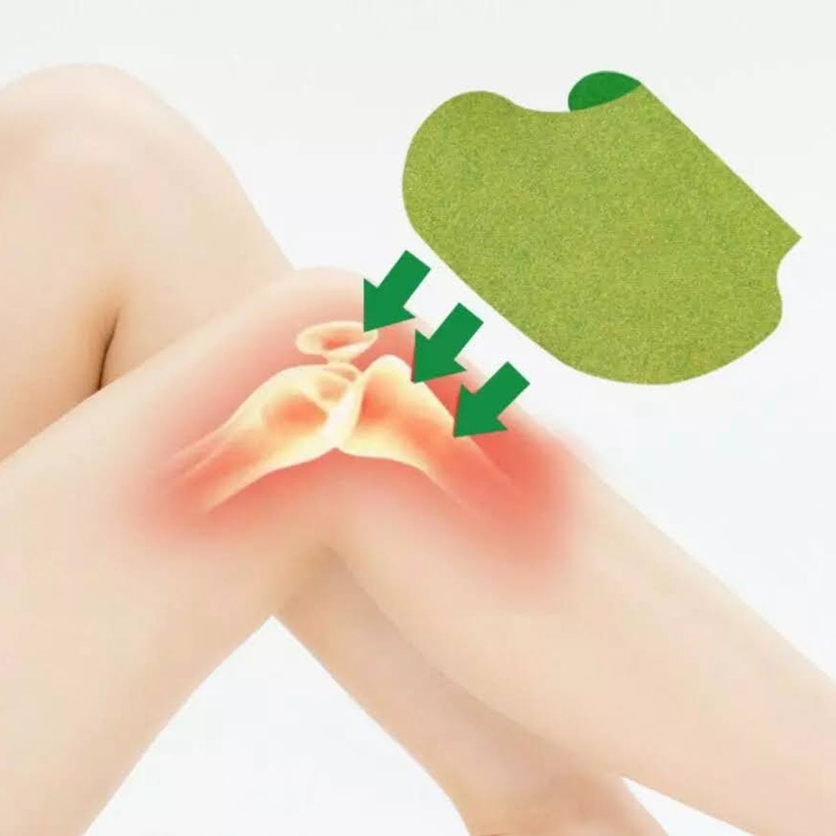GENERICO - Pack x10 Parches Alivio Del Dolor Rodilla A Base De Hierbas