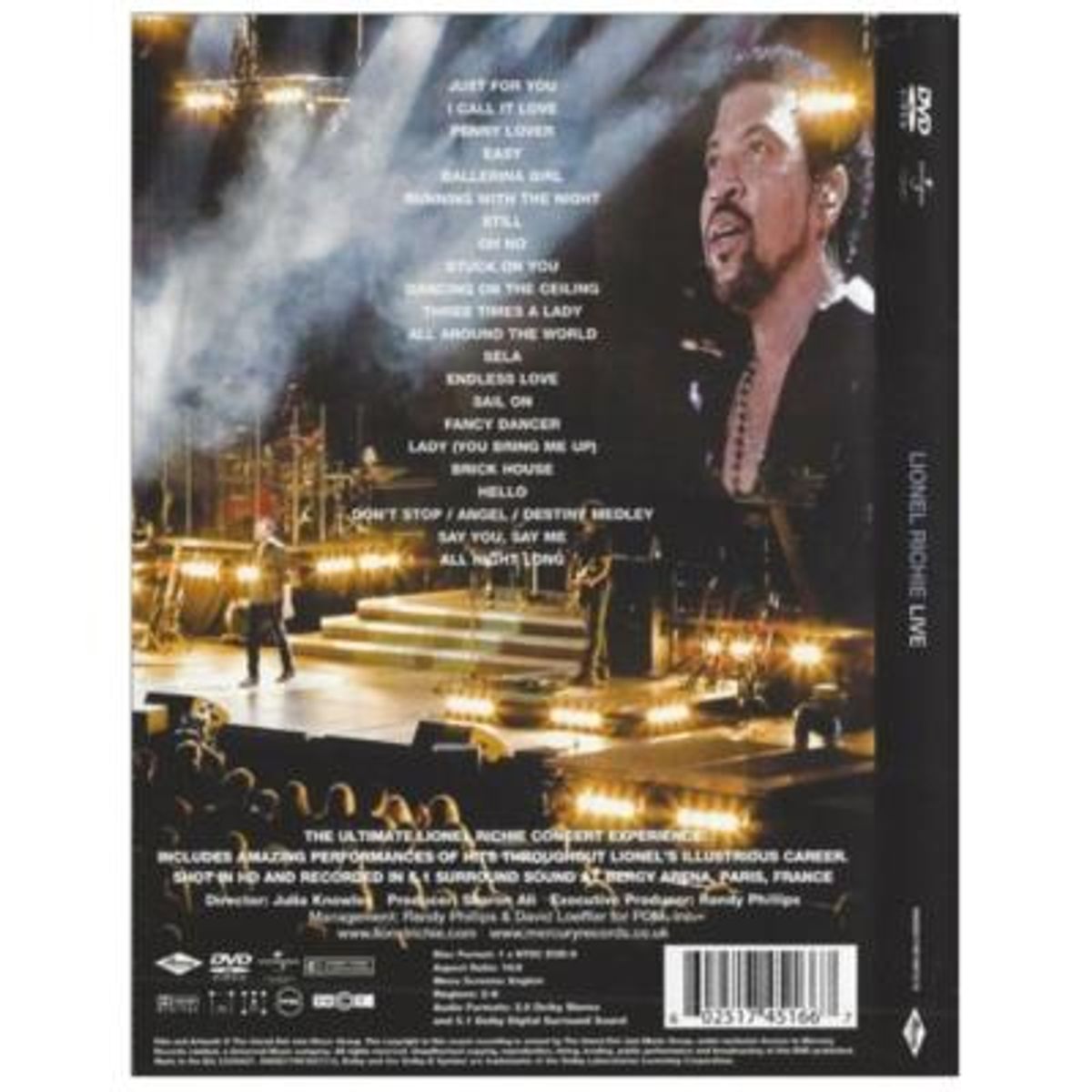 HITWAY MUSIC - LIONEL RICHIE - LIVE - DVD HITWAY MUSIC
