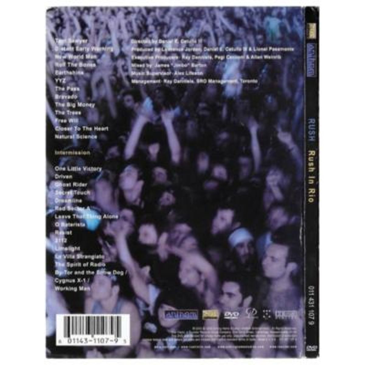 HITWAY MUSIC - RUSH - LIVE IN RIO - DVD HITWAY MUSIC