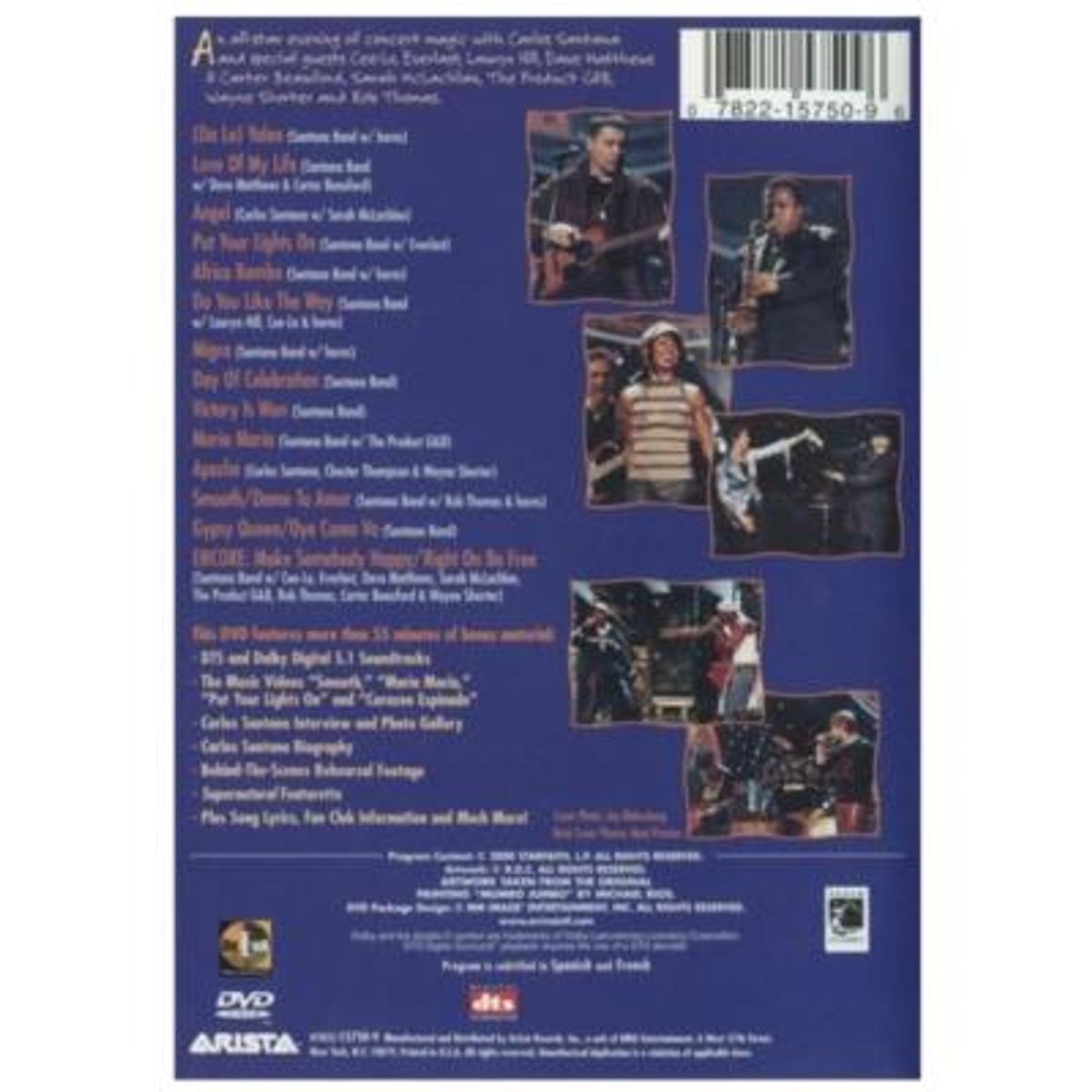 HITWAY MUSIC - SANTANA - SUPERNATURAL LIVE - DVD HITWAY MUSIC