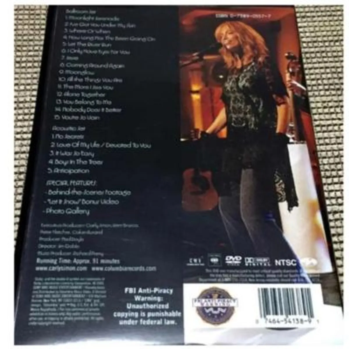 HITWAY MUSIC - CARLY SIMON - MOONLIGHT SERENADE ON THE QUEEN MARY II - DVD HITWAY MUSIC