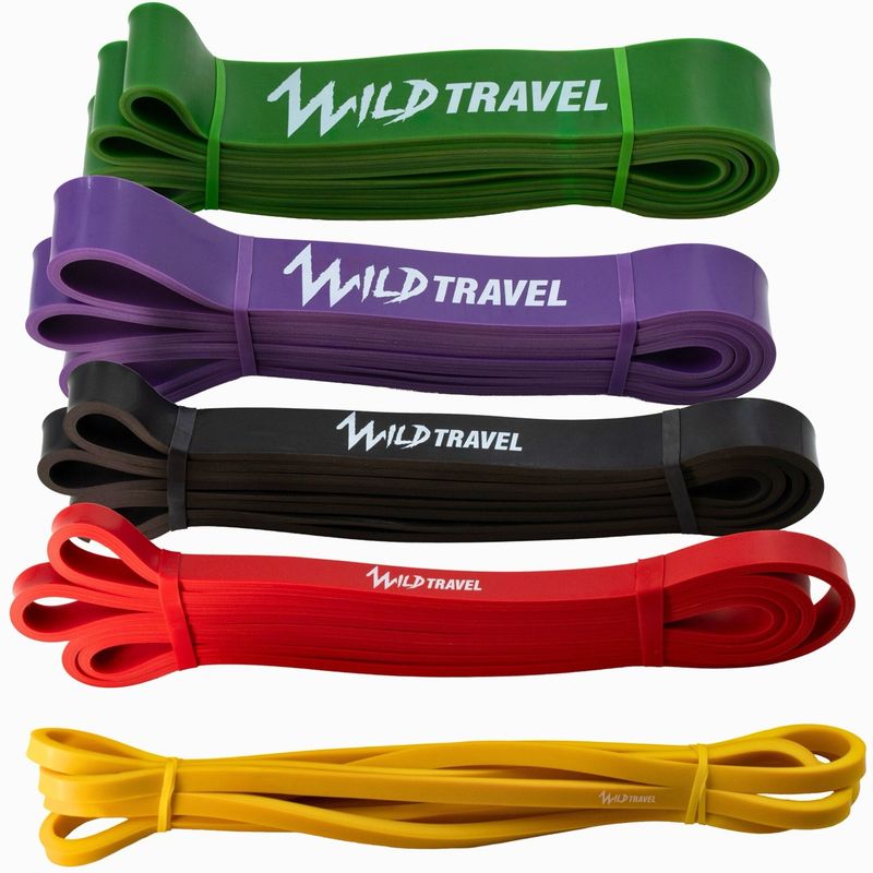 WILD TRAVEL - POWER BANDS KIT 5 Bandas Elásticas De Resistencia Pull Up