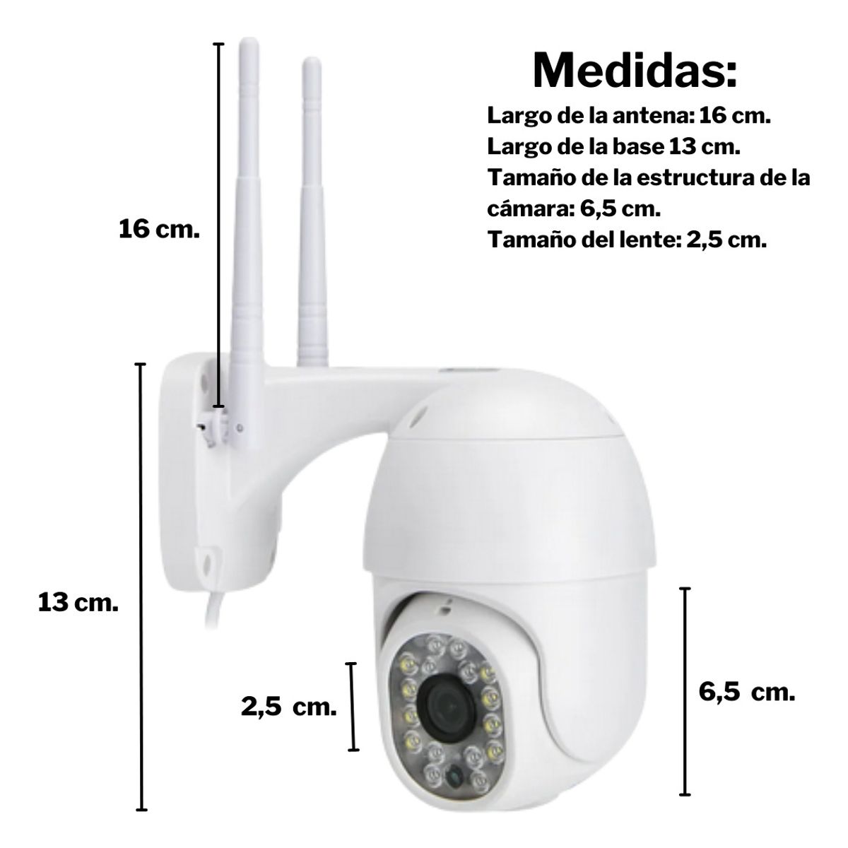 GENERICO - Cámara Ip Wifi Hd Motorizada Yoosee