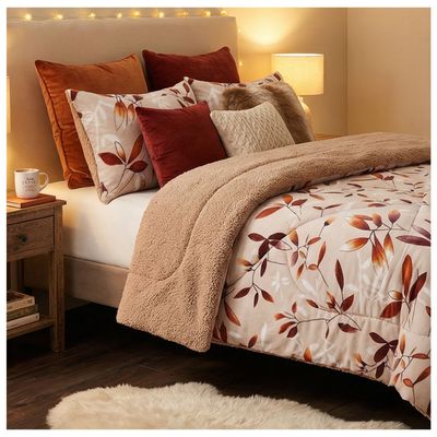 Imagen 2 del producto Cobertor Chiporro Invierno 2 Plazas - Crema Hojas F101