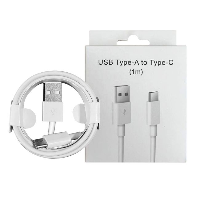 GENERICO - Cable USB a Type-C 1 Metro Carga Rápida y Transferencia Segura de Datos para Samsung Xiaomi