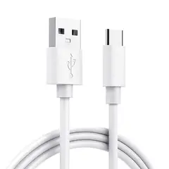 GENERICO - Cable Cargador y datos USB Tipo C de 1 Metro para Samsung Xiaomi