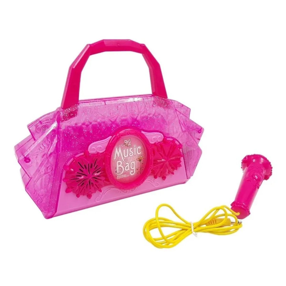 GENERICO - Juguete Cartera Musical Con Microfono Caraoke Rosado