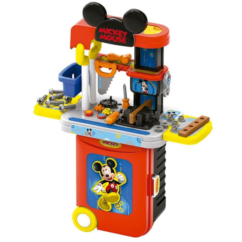 DISNEY - Juguete Set Maleta Herramientas 23 Piezas Roja Mickey Mouse