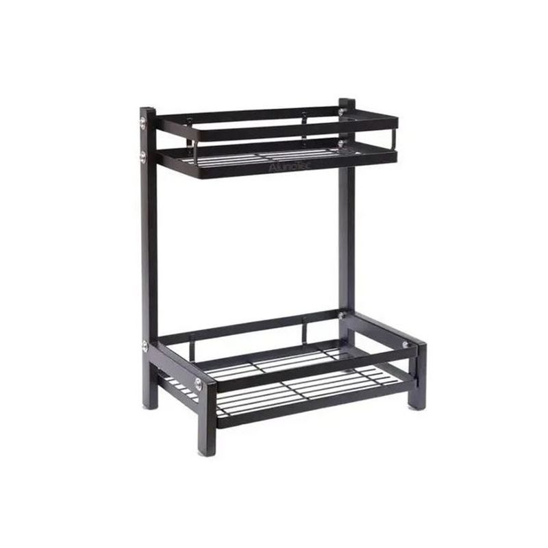 IMPORTCLICK - Organizador 2 Niveles Metálico Cocina Negro