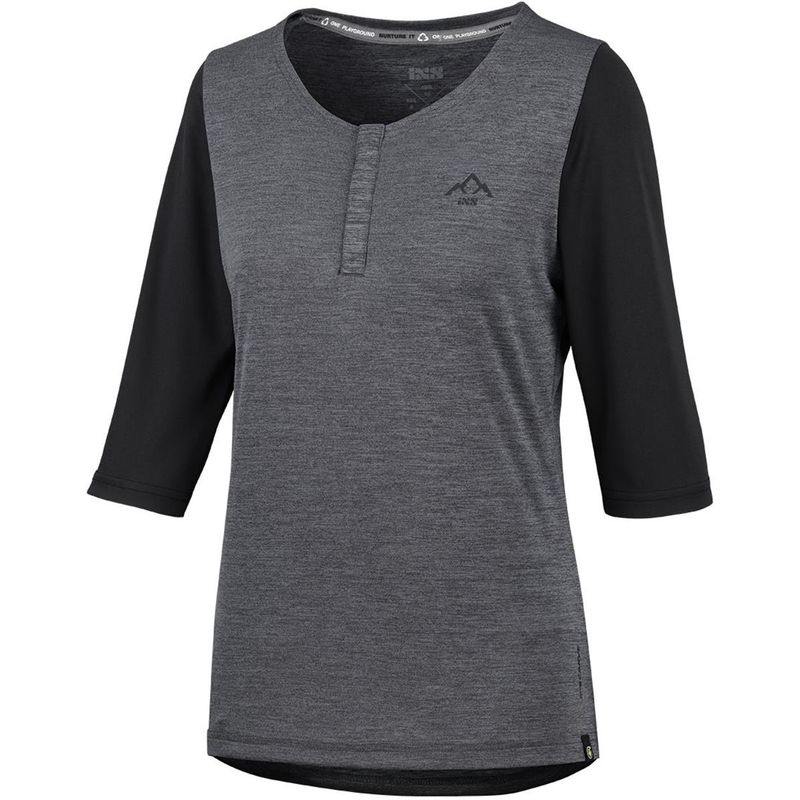 IXS - Polera Mujer Carve X Henley Graphite 40 IXS