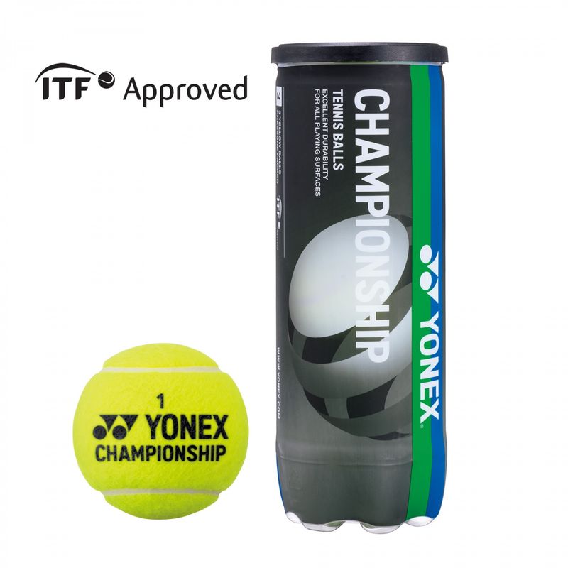 YONEX - PELOTA DE TENIS YONEX CHAMPIONSHIP BLACK ITF X3