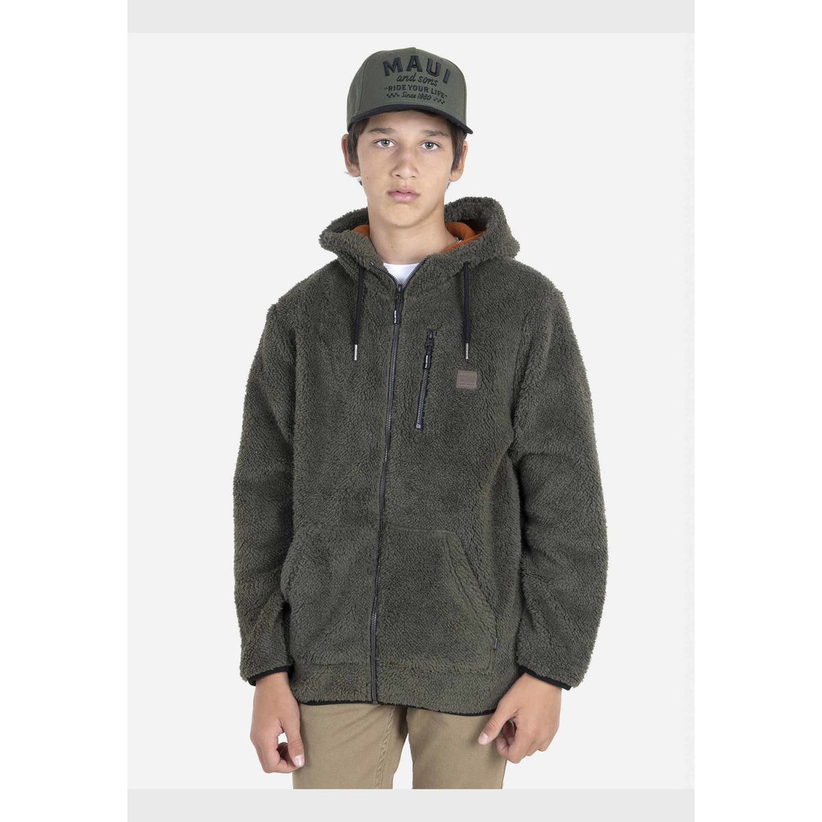 MAUI AND SONS - Poleron Juvenil 5O974 Verde Maui and Sons MAUI AND SONS