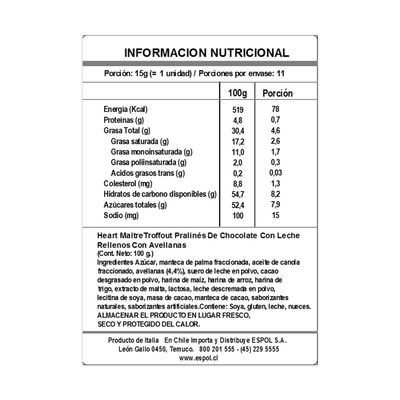 Imagen 2 del producto Chocolate Bombón Estuche Hazelnut Corazón