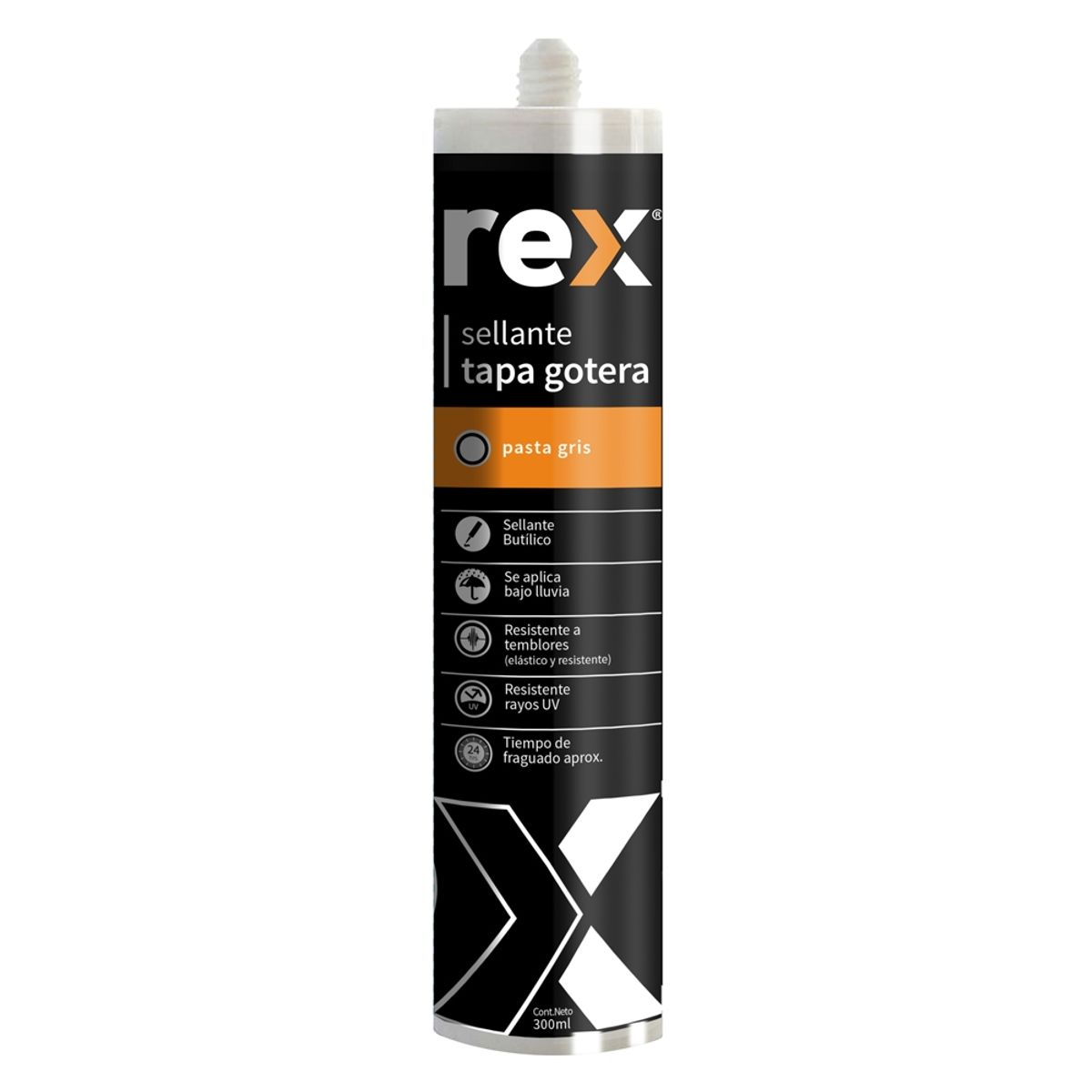 GENERICO - Tapagoteras Rex butílico Cartucho 300ml