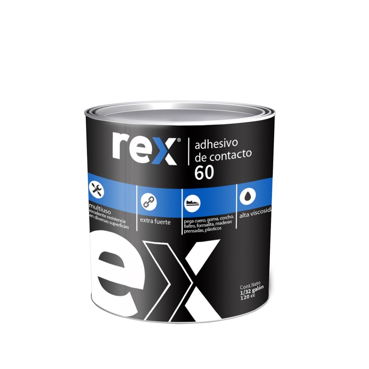 GENERICO - Adhesivo De Contacto Rex 60 Multiuso Tarro 120cc