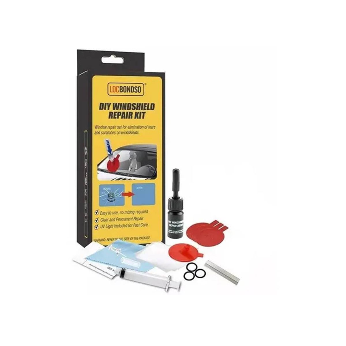 GENERICO - Kit Repara Parabrisas Vidrio Reparación Parabrisas 215120