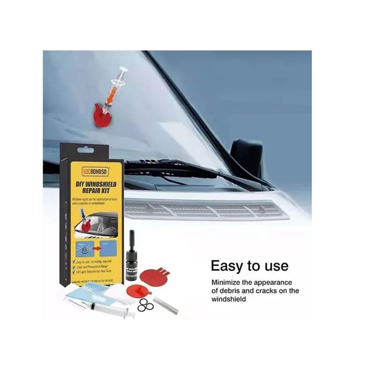 GENERICO - Kit Repara Parabrisas Vidrio Reparación Parabrisas 215120