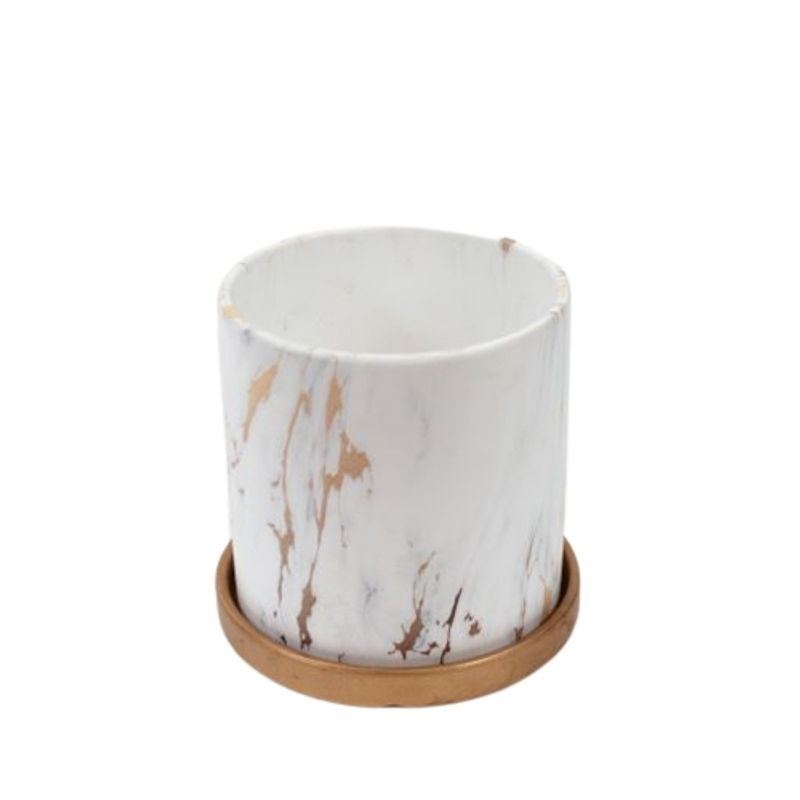 PLANT ME - Macetero de Ceramica Nordico Blanco S
