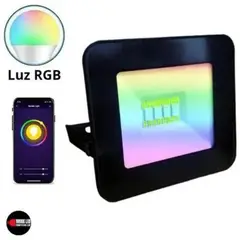 MEGABRIGHT - Foco Proyector Smart Rgb Wifi 20 W Dimeable Ip65