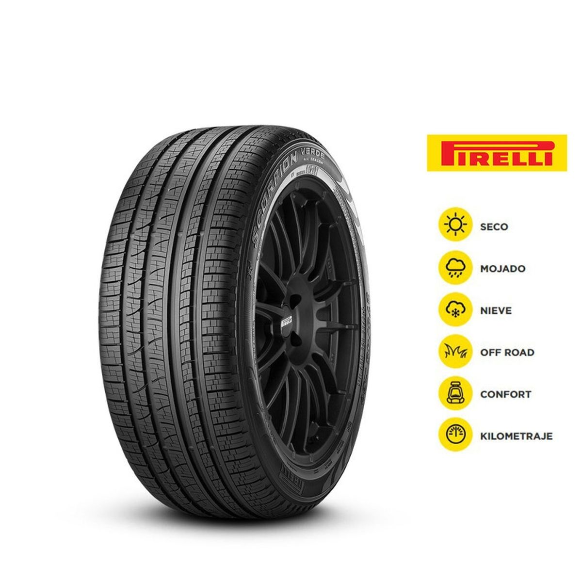 PIRELLI - NEUMATICO 295/45 R20 110Y SCORPION VERDE AS RUNFLAT PIRELLI