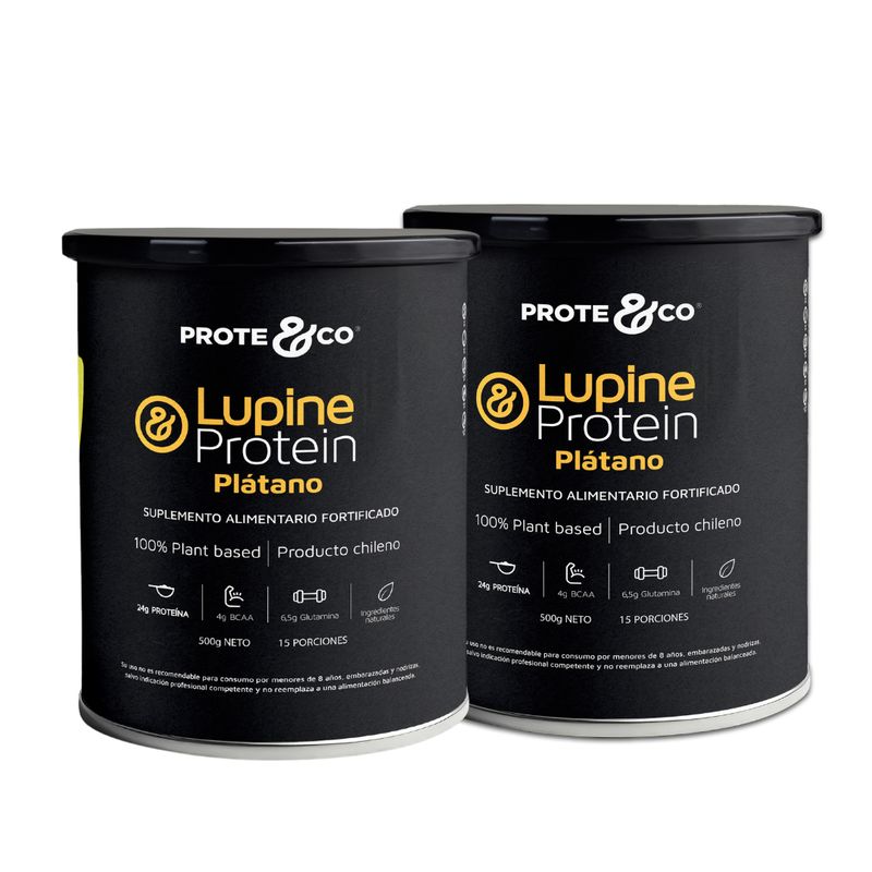 PROTE&CO - Pack Proteina Vegetal Proteco Lupine Protein sabor Plátano