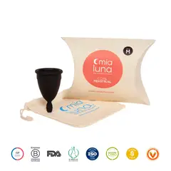 MIALUNA - Copa Menstrual MiaBlack Talla M
